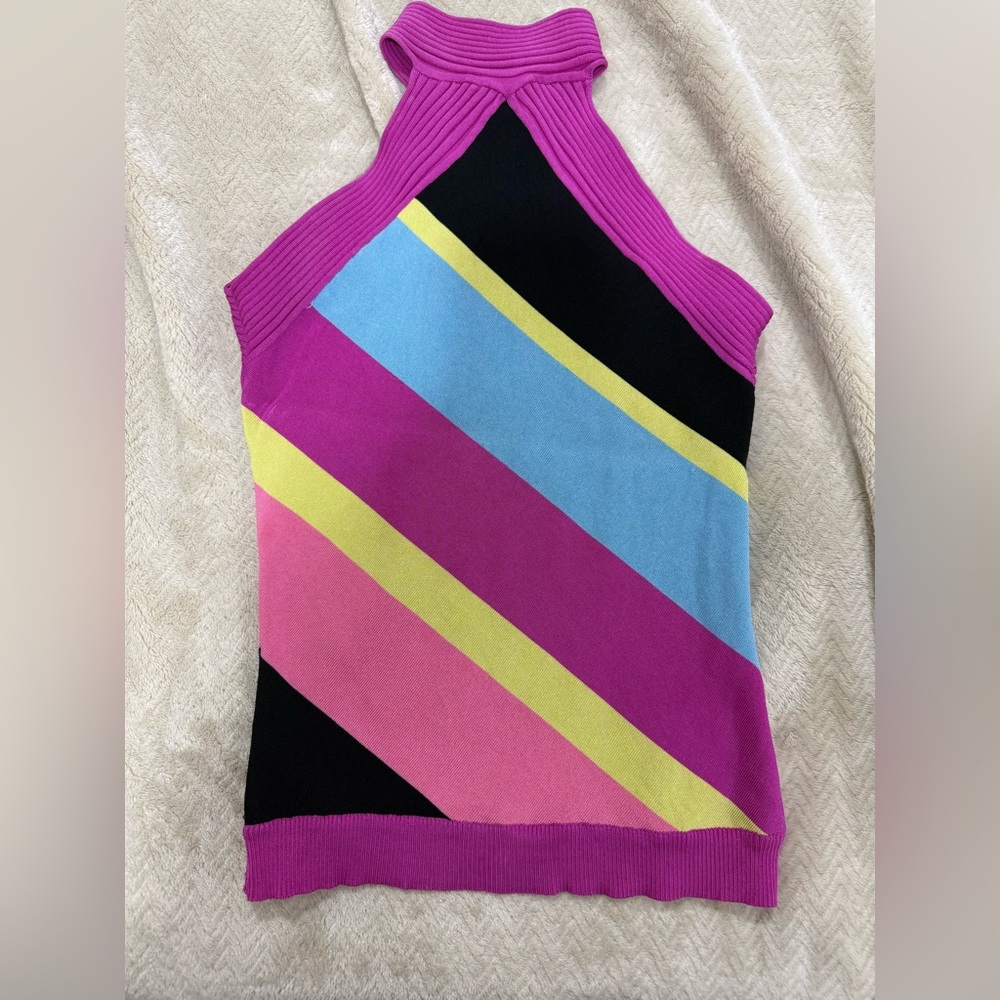 Cache Colorful Striped Women's Halter Top - Picture 3 of 3